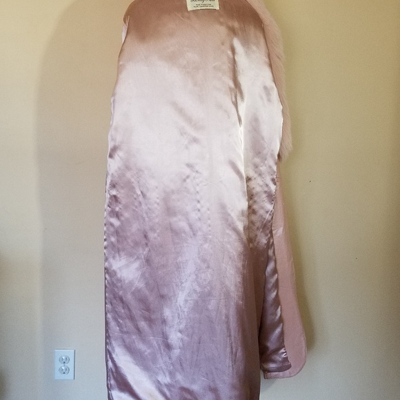 SOLD Henig Furs Pearlescent Pink Leather Fur Coat - Picture 7 of 8